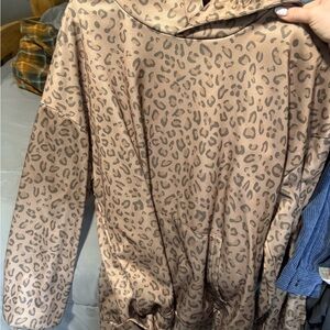 Comfort Colors Brown Leopard Teddy Jacket